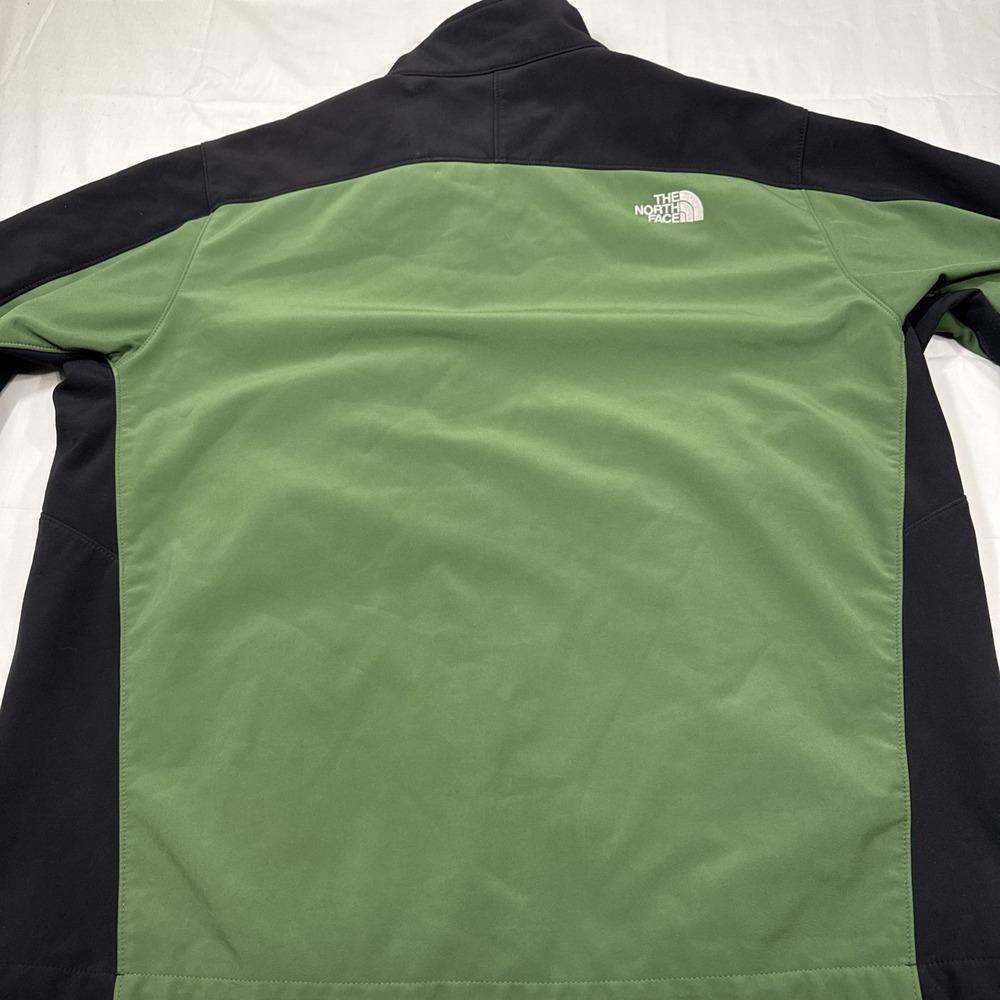 North Face Apex Bionic Mens 2XL Green BLK  Softshell Fleece Lined Outdoor ZIP - Picture 8 of 9